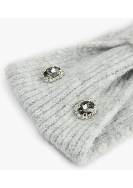 Taş Detaylı Triko Saç Bandı modelleri