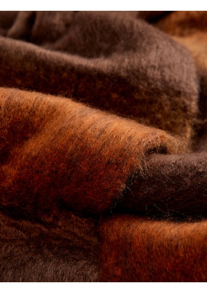 Renkli Çizgili Uzun Püsküllü Atkı modelleri