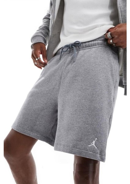 Jordan Brooklyn Fleece Short Gri Pamuklu Erkek Şort