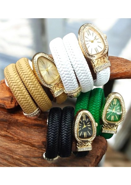 Yeni Yılan Model Hasır Tasarım Taşlı Kadın Kolsaati fırsatları