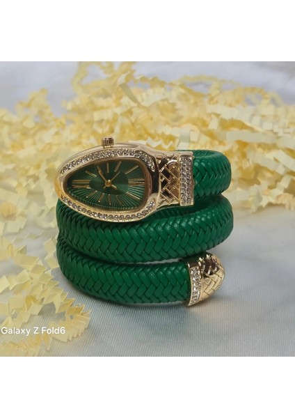 Yeni Yılan Model Hasır Tasarım Taşlı Kadın Kolsaati indirimleri