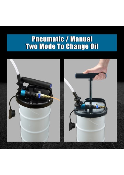 6,5 Litre Havalı/manuel Karterden Yağ Emme ve Vakumlama Pompası modelleri