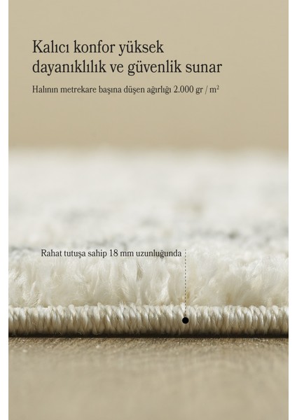 Yumuşak Bukleli Iskandinav Tasarım Salon Oturma Odası Yolluk Krem Halı fiyatları