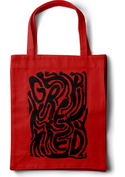 Sanatsal Bez Çanta – Greed Illüstrasyon Tasarım - 35X40