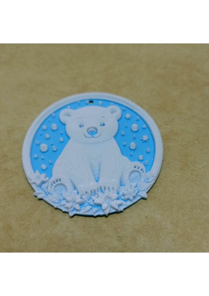 Mavi ve Renkli Kutup Ayısı ve Çam Ağacı Süsleri 3'lü Set fırsatları