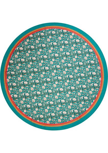 Soft Pine Yuvarlak Masa Örtüsü - Yeşil - 150X150 cm fiyatları