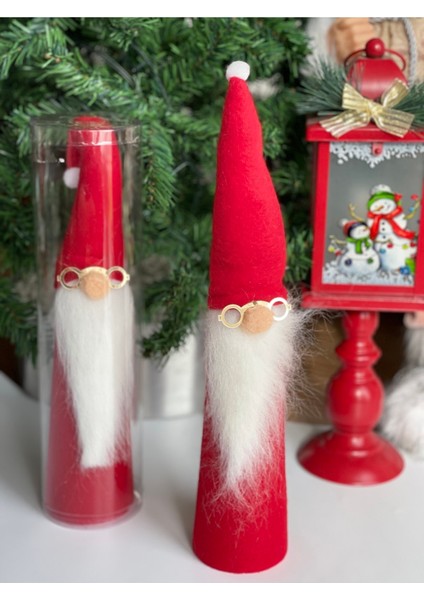 Kırmızı Noel Baba Dekoratif Biblo, Lüks Hediyelik Kutulu, Sevimli ve Büyük fırsatları