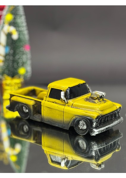 Sarı El Yapımı Kamyonet Araba Dekoratif fırsatları