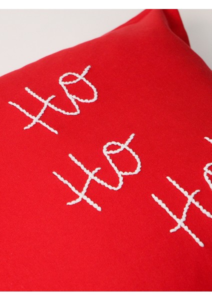 Yılbaşı Temalı Noel Yazılı Punch Kırlent Kılıfı, Beyaz fırsatları