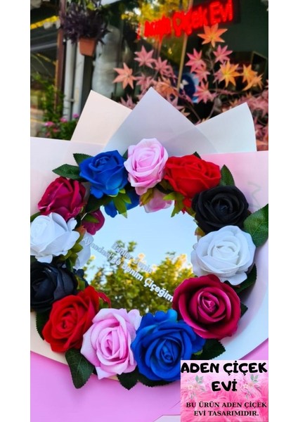 Aynalı Buket Bunlar Senin Aynadaki Benim Çiçeğim❤️💕💖sevdiklerinize Özel Gün Hediyesi fiyatları