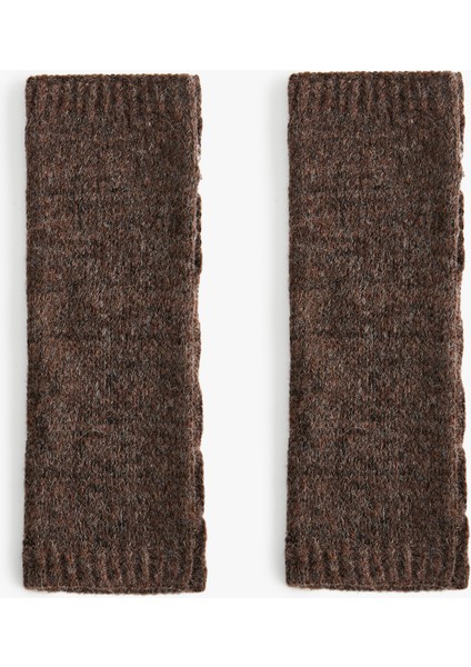 Saç Örgü Dokulu Parmaksız Kırçıllı Uzun Eldiven fiyatları