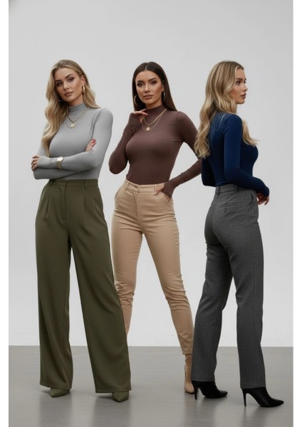 3’lü Parmak Geçmeli Kadın Body Seti indirimleri