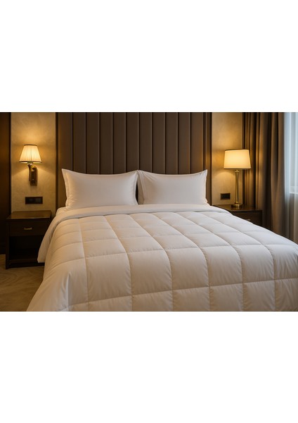 %100 Kaz Tüyü Yorgan Seti Tek %20 Gıdık Tek Kişilik Yorgan 155X215 ve 1 Adet 50*70 Kaz Tüyü Yastık