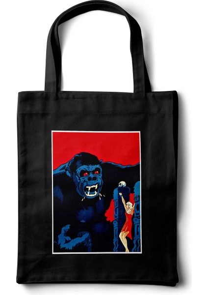 Sanatsal Bez Çanta – King Kong Poster Tasarım - 35X40