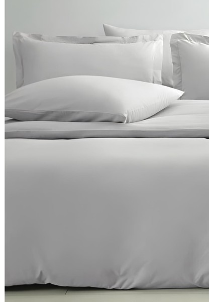 Lastikli Çift Kişilik Otel Tipi Pamuk Saten Gri Nevresim Takımı Orkide Collection fiyatları