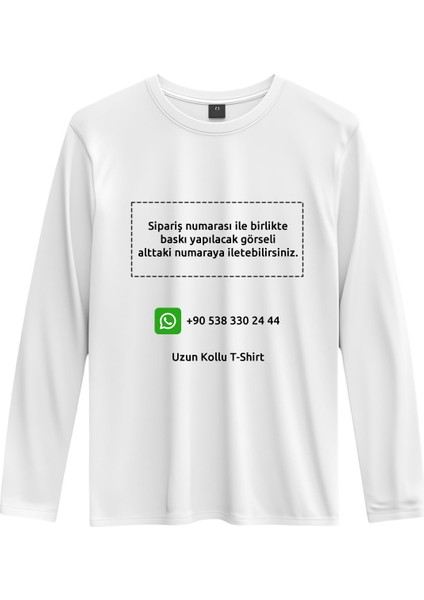 Uzun Kollu Tişört Polyester Kişiye Özel Baskı Resim Baskılı T-Shirt fiyatları