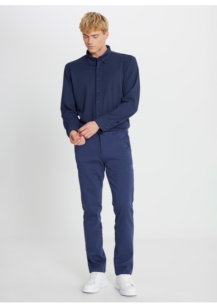 Normal Bel Normal Paça Slim Fit Indigo Erkek Pantolon ACE001252276_IND modelleri