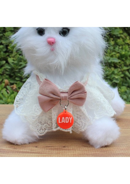 Mini NFC pet künyesi: tek dokunuşta dijital profil + anında konum bildirimi. Şarj ve uygulama gerektirmez; kaybolma anında en hızlı çözüm. Model: 2.2cm - Neon Turuncu