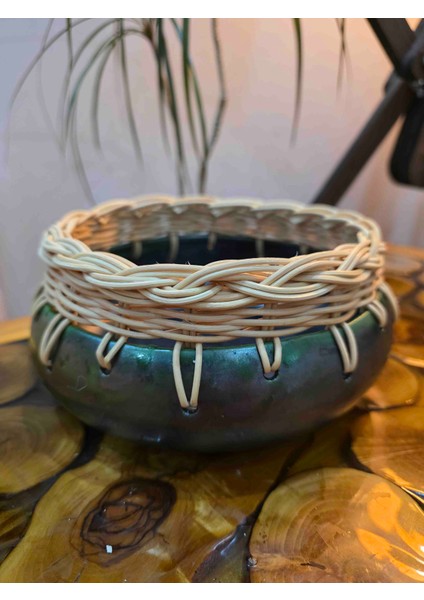 Bambu Ip Örgülü Dekoratif Seramik Objeler indirimleri