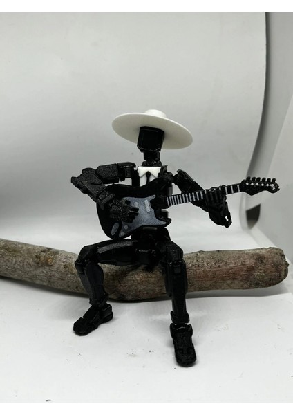 Dummy 13 Sokak Sanatçısı - Tüm Eklemleri Hareketli Aksiyon Figürü (3ADET Gitar Hediye)