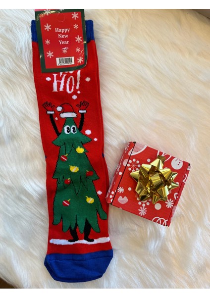 Yılbaşı Temalı Kutulu Renkli Yumuşak Çorap, Sevgiyle Hediye Edilebilir fiyatları