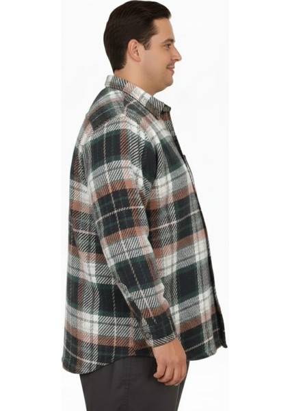 Büyük Beden Gömlek Tek Cep Oduncu 25394 Nefti modelleri