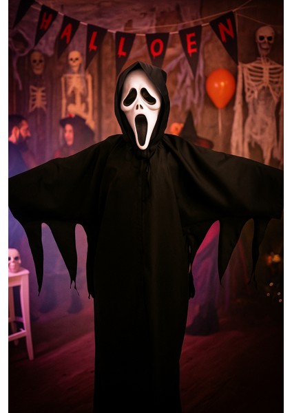 Halloween Cadılar Çığlık Kostümü Çocuk -Yetişkin