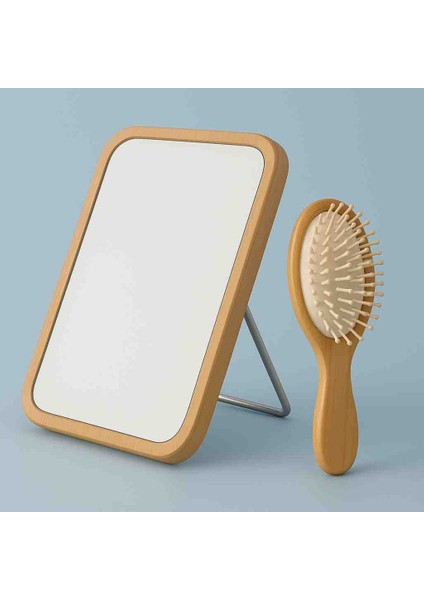 Retro Vintage Tarak ve Makyaj Aynası Set