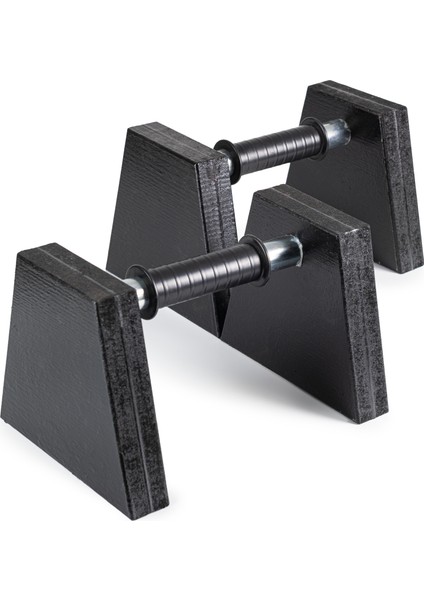 Ps Spor Ahşap Şınav Barı, Amut Barı, Paralel Bar (Siyah)