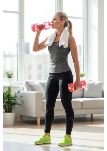 Ps Spor 1,5 kg x 2 Ad Dambıl Veya 1500 ml Suluk Pembe fiyatları