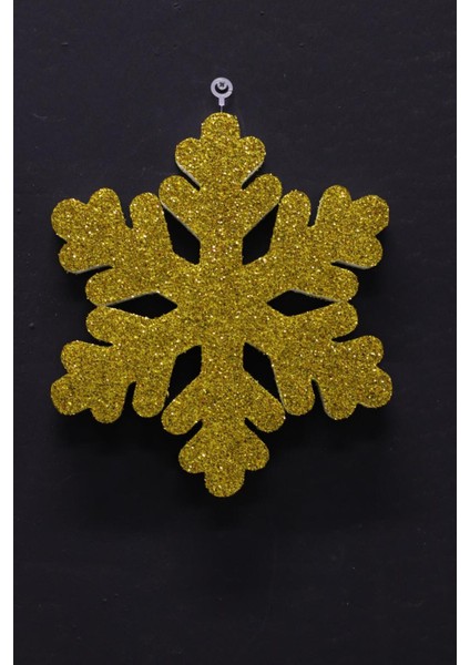 Kırmızı Kar Tanesi Süsü, 25 Cm, 1 Adet, Yılbaşı ve Noel Dekoru Için Ideal