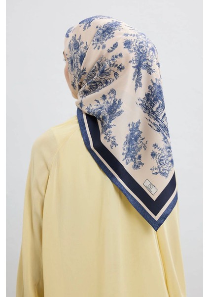 Twill Ipek Eşarp Eva Lacivert modelleri