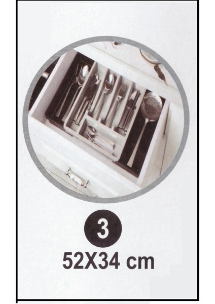 Kayar Kaşıklık Organizeri - 3 Aşamalı Sürgülü - Sağ Sol Açılır modelleri