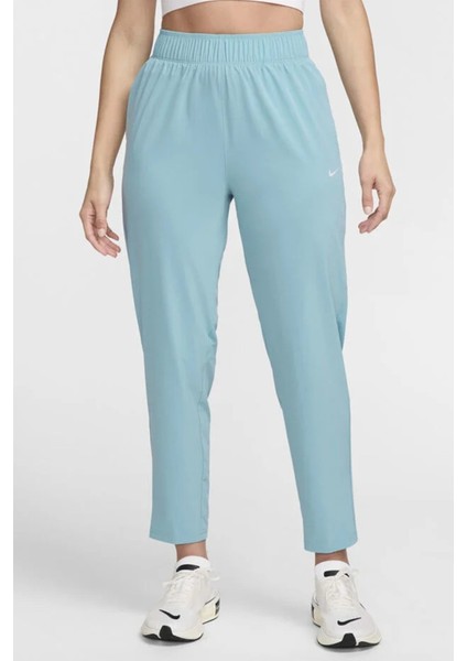 Dri Fit Fast Mid Rise 7/8 Length Running Pant Kadın Reflektörlü Koşu Antrenman Eşofman Altı Açık Mavi
