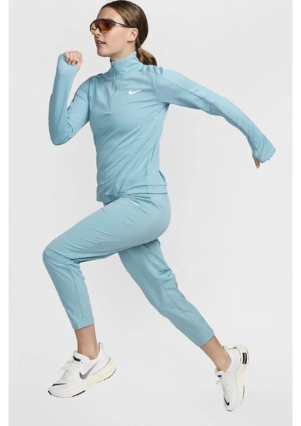 Dri Fit Fast Mid Rise 7/8 Length Running Pant Kadın Reflektörlü Koşu Antrenman Eşofman Altı Açık Mavi indirimleri