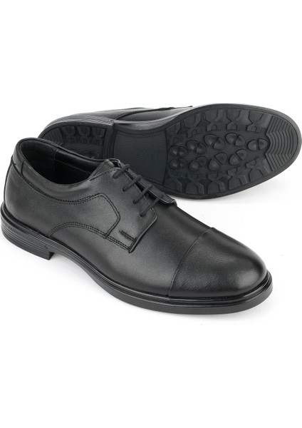 , Erkek Hakiki Deri Ayakkabı 1531007Z9256 Siyah fırsatları