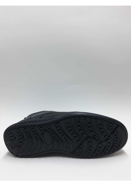 Hakiki Deri Bağcıklı Fermuarlı Esnek Kauçuk Tabanlı Içi Tüylü Siyah Renk Kışlık Erkek Bot C-9751246RTTO fırsatları