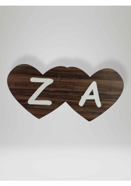 Z Harfi (Sol Parça) – Ahşap Puzzle Kalp Harf Magnet – Buzdolabı Süsü – Ikili Uyumlu (KOD:1048) modelleri