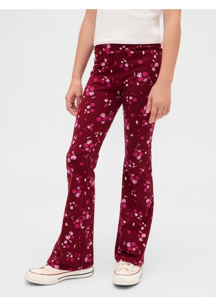 Kız Çocuk Kırmızı Flare Leggings Tayt fırsatları