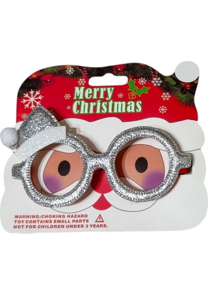 Yılbaşı Temalı Parlak Gözlük ve Şapka Seti, Eğlenceli Kutlama Aksesuarı