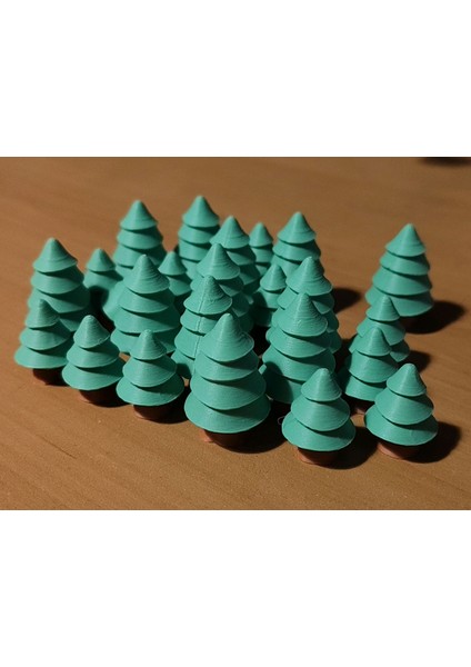 Mini Çam Ağaç Dekoru – 10’lu Set | 3 cm | Yeşil Veya Beyaz Renk fiyatları