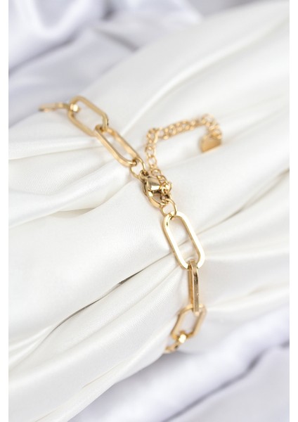 316L Çelik Nazar Boncuğu Ve Zirkon Taşlı Kalp Model Gold Renk Kadın Bileklik - TJ-BB7837 fiyatları