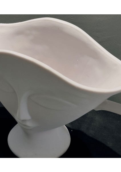 Büyük Boy Modern Yüz Vazo & Saksı – 52X28 Cm, Ev & Ofis Objesi fiyatları