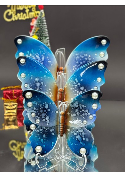 Mavi El Yapımı Kelebek Biblo Dekoratif fiyatları