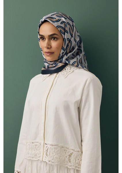 Twill Ipek Eşarp Aura Bej