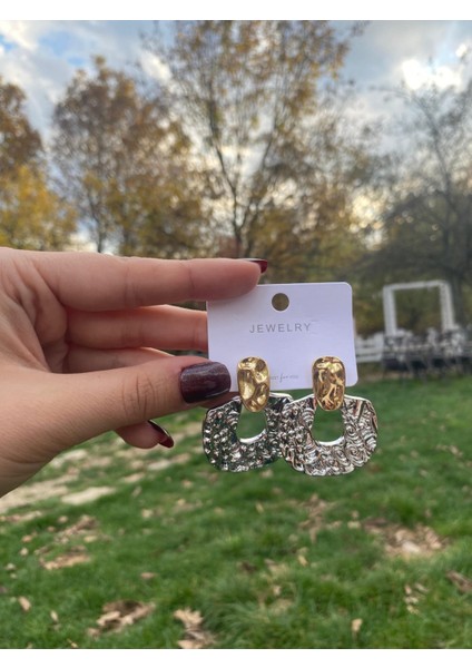 Gold Silver Sallantılı Küpe fiyatları