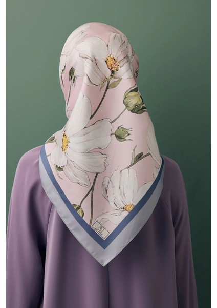 Twill Ipek Eşarp Daisy Leylak modelleri