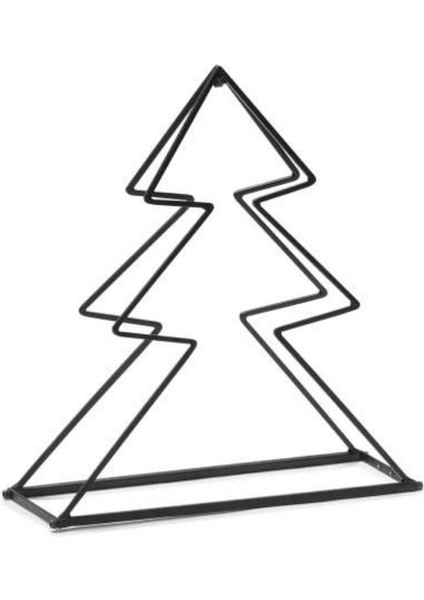 Siyah 47 cm Noel Ağacı Dekoratif Odunluk, Şık ve Modern Tasarım modelleri