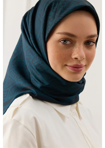 Twill Ipek Eşarp Tina Petrol Yeşili fiyatları