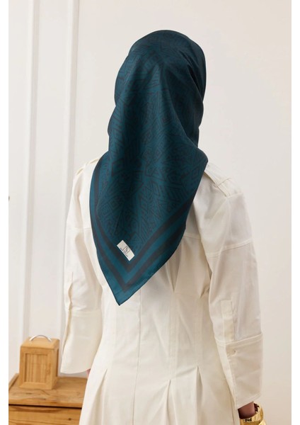 Twill Ipek Eşarp Tina Petrol Yeşili modelleri
